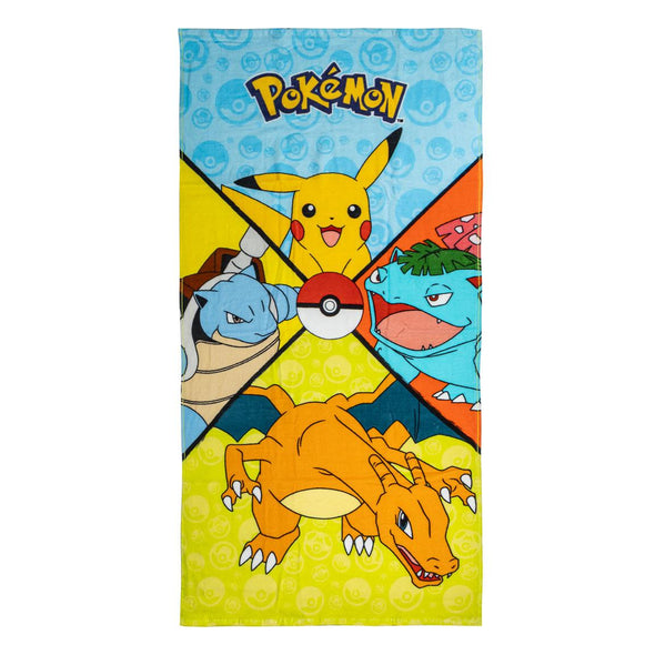 Serviette de plage coton premium Pokemon