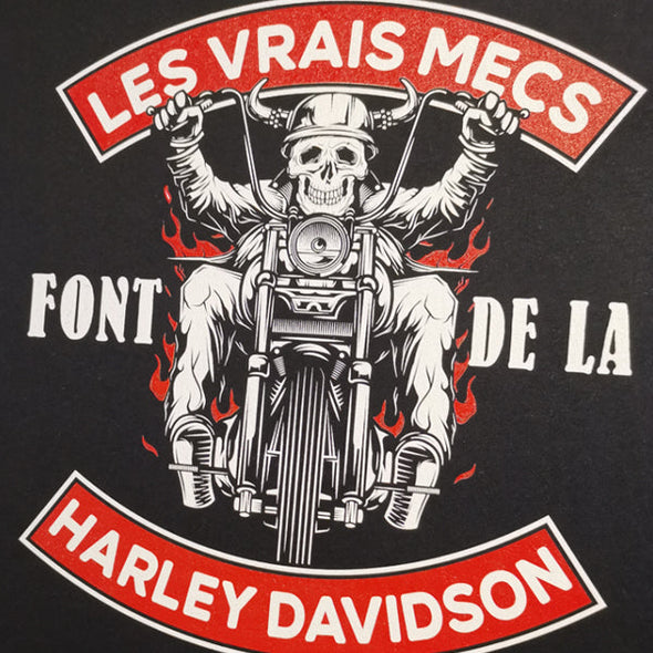 T-Shirt Noir Homme (Taille L) Biker | Fans of Harley | Outlet