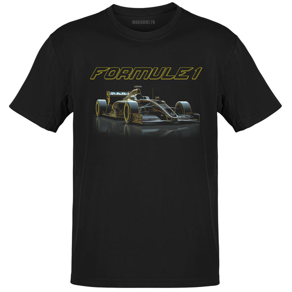 T-Shirt auto futuriste Formule 1  100% coton, coupe régulière