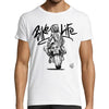 T-Shirt Moto Blanc Bikelife Crayonné Maxi-Shirt