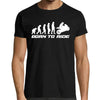 T-Shirt noir Homme mot -  Born to Ride - 100% coton, manches courtes, idée cadeau motard Maxi-Shirt