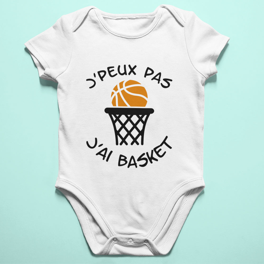 Body Bébé Humour J'peux pas j'ai Basket – MAXI SHIRT